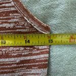 Meshki  Brown Striped Lace-Up Tank Top Photo 4