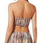 MISA Los Angeles MISA Myka Ikat Strapless Cutout Smocked Cotton Blend Dress Size S NWT Photo 2