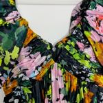 Aje Gabrielle Plunge Mini Dress Floral Womens New Size 4 Green Photo 7