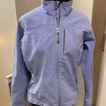 The North Face  Apex Bionic Soft‎ Shell Hooded Periwinkle Blue Jacket Full Zip S Photo 0