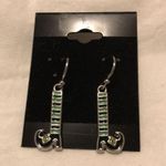 Halloween Witch Legs Earrings Jewelry Black Green Photo 5