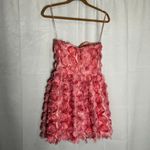 Dress the Population  Pink Sasha Blush 3D Tulle Rose Fit & Flare Mini Dress XS Photo 3