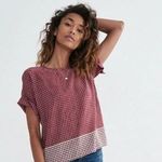 Madewell Silk Premiere Short Sleeve Top Photo 0