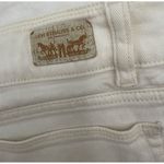 Levi's Size 13 Logo White Short Stretch Denim Shorts 5-Pocket Belt Loop Photo 3