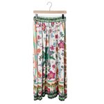 Rachel Zoe Linen Rayon Tropical Parrot Printed Maxi Skirt Size Small Bohemian Photo 1