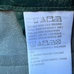 JASON WU Women's Faux Leather Croc Culotte Cropped Wide Leg Pants. Size 6 Green Photo 7