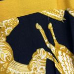 Anthropologie Maeve Women's Gold/Yellow/Black Horse Pleated Midi Skirt Sz 2 Photo 12