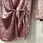 Inner Beauty Pink‎ Velvet Wrap Top | Size Medium Pink Photo 2