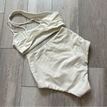Mikoh Bikini Swimsuit queensland 2 off shoulder high rise womens Cream small Photo 1
