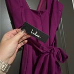 Lulus NWT  Purple Wrap Tie Cocktail Dress Photo 3