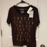 Chaser NWT Cheers Salud cin cin sante shirt Small Photo 3