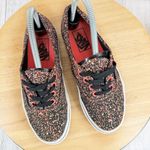 Vans Authentic Neon Paint Splatter Lace Up Sneakers Black Pink 5.5 Men 7 Women Photo 10