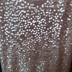 Luisa Cerano y2K Luxe Knit Cashmere Mini Sweater Dress with Sequins size 16 Gold Photo 6