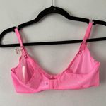 Aerie NWT  Smoothez Hot Pink Microfiber Mesh Unlined Underwire Balconette Bra 32B Photo 1