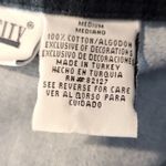 Vintage Shirt Velvet Collared Western Bohemian 90s Country Chambray Denim Medium Blue Photo 7