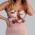 Windsor  | All For Florals Velvet Burnout Bustier Corset - M Photo 0