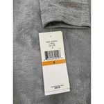 Fever Gray Black Lace Long Sleeves Layered Look Ruffled Hem Asymmetrical Top S Photo 3