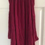 One Love Clothing Maroon Off Shoulder Dress Photo 1