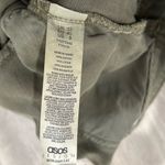 ASOS  Design Slouchy Mom Shorts Olive Green Cotton Denim High Rise Cuffed Size 8 Photo 6