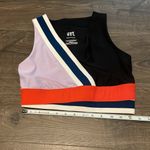 JoyLab  Black & Multicolor Sports Bra, Size Small Photo 4