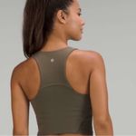 Lululemon  Athletica Invigorate Training Tank Top with Bra Olive Green 2 Photo 1