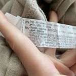 ZARA  LINEN BLEND CARGO JUMPSUIT Size Medium Tan NEW with‎ mini flaw Photo 6