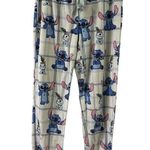 Disney Lilo Stitch Drawstring Waist Gray Blue Jogger Pajamas Pants PJ Womens S Photo 0