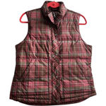 Eddie Bauer Vintage  Plaid Puffer Vest 100% Down Size Medium Photo 0