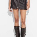 Wild Fable Women's Faux Leather Moto Mini Skirt -  Brown XXL NWT Photo 1