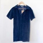 Reformation Sicily Terry Dress (Navy) Photo 1