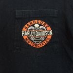 VTG Harley Davidson Crop Shirt Women L Black Seminole Indian Florida RK Stratman Size L Photo 3