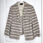 Akris  tan patterned double breasted blazer Photo 0