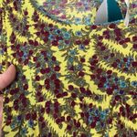 Free People  floral puff sleeve stretch T-shirt top Photo 4