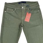 Just USA  - Destroyed Ankle Length Skinny Jeans in Moss Green Photo 1