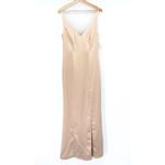 Anthropologie NEW After Six Lux Charmeuse Draped Cowl Back Princess Charmeuse Gown Maxi Dress Photo 3