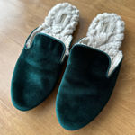 Birdies Women’s Emerald Green Velvet Phoebe Mules, Size 9 Photo 0