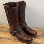 Frye 12R Harness Square Toe Moto Boots 77250 Made In USA Women’s 8.5 M Photo 0