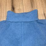 Free People  Be Yours Cowl Neck Chenille Sweater Blue Small Photo 3