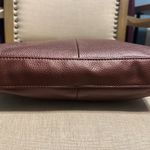 Tignanello Leather Crossbody Bag in Metallic Maroon Red Photo 4