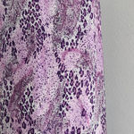 American Vintage Vintage Y2K Katie Lin Woman Purple Pink Animal Print High Waist Midi Skirt 3X Photo 0