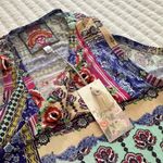 Johnny Was  Franco Boho Swing Tank Top Multi Color Printed Sz L Large NWT $110 Photo 8