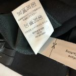 J.Crew Black Leather Contrast Stripe Mid-Rise Skinny Pixie Pants Size 2 Photo 4