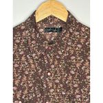 Cruel Girl  Floral Print Pearl Snap Western Long Sleeve Shirt Brown Pink Women XL Photo 1