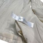 Eloquii NWT  Linen Womens Split Hem Suiting Vest In Pinstripe Ivory Sz 14 Large Photo 8