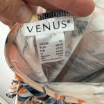 Venus XL Tropical Palm Print Halter Dress Orange Blue Resort Vacation Beach Photo 1