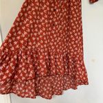 Lapis Orange Fall Cottagecore Floral Midi Dress Red Photo 1
