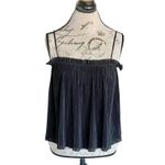 Madewell  Womens Blouse Sz Medium Micropleat Tank Top Gothic Chic Grunge Bohemian Photo 2