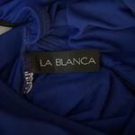 La Blanca Island Goddess Underwire Cross-Back One Piece - Cobalt Blue Photo 8