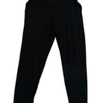 Eileen Fisher Petite Slim Ankle Pants Black PM Pull On Stretch Jersey Photo 0