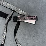 Victoria's Secret New Very Sexy Shine Strap Garter Belt Black Satin XS Small Photo 6